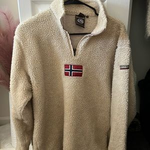 Napapijri Sherpa Quarter zip Unisex large